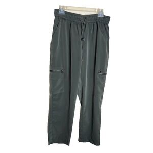 Express Green Cargo Pants Women's with Drawstring and Zip Pockets Size Large